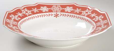 My Winter Forest Rim Soup Bowl
