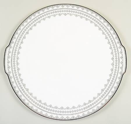 White Lace Cake Plate