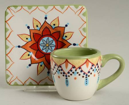 Catalina Espresso Cup and Saucer Set