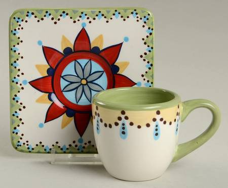 Catalina Espresso Cup and Saucer Set