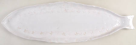 Bellezza Fish White 23" Fish Platter