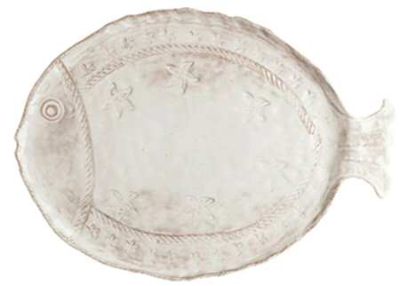 Bellezza Fish White 19" Chop Plate (Round Platter)