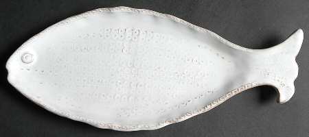 Bellezza Fish White 11" Fish Plate