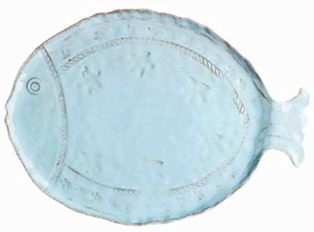 Bellezza Fish Sky Blue 19" Chop Plate (Round Platter)