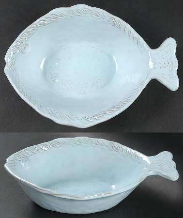 Bellezza Fish Sky Blue Soup/Cereal Bowl