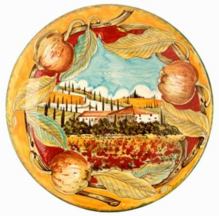 Tuscany Wall Plates by Vietri (Italy)