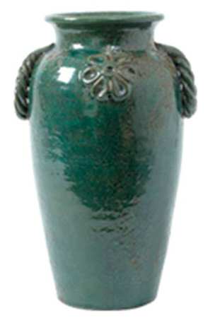 Nile Green Garden 13" Vase