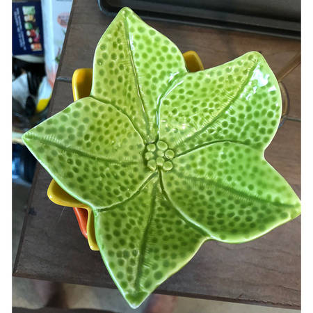 Sara's Flowers Figural Dip Bowl