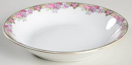 222 (Floral Edge) Coupe Soup Bowl