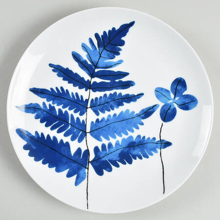 Indigo Garden Salad Plate