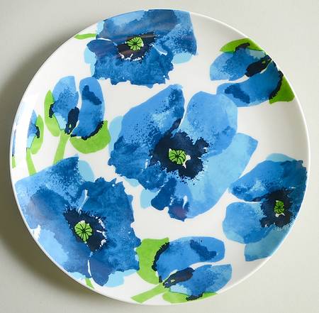 Indigo Garden Salad Plate