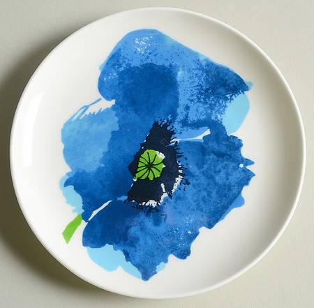 Indigo Garden Canape Plate