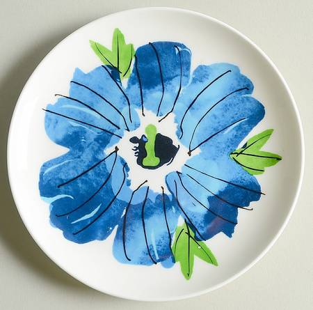 Indigo Garden Canape Plate