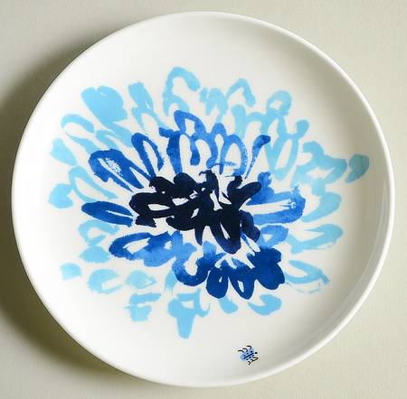 Indigo Garden Canape Plate