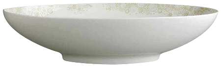 Modern Grace Gray 15" Oval Vegetable Bowl
