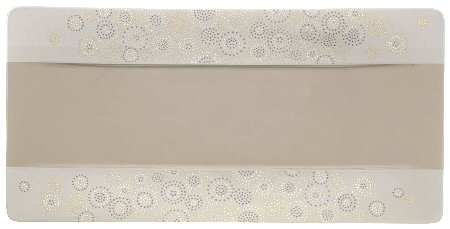Modern Grace Gray 17" Rectangular Tray