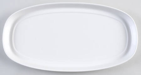Farmhouse Touch (All White) 13" Oval Serving Platter