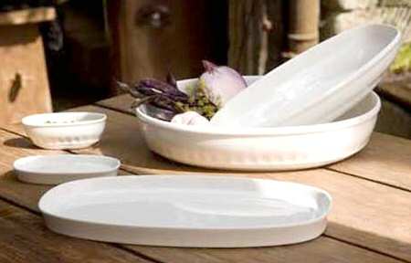 Farmhouse Touch (All White) 15" Oval Serving Platter