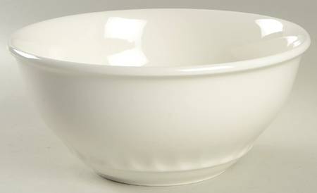 Farmhouse Touch (All White) 9" Round Vegetable Bowl