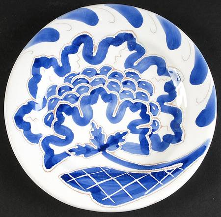 Blu Bianco Salad Plate