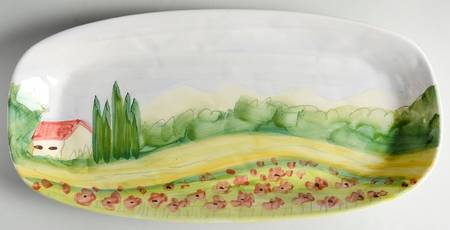 Sara's Vista 18" Oval Serving Platter by Vietri (Italy)