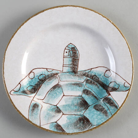 Sea Turtle Salad Plate