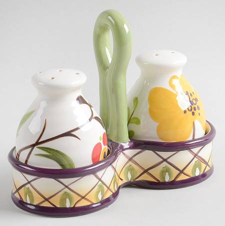 Jardine (3 Pc) Salt & Pepper Tray Set