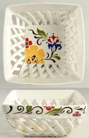 Jardine 8" Square Bread Basket by Vida By Eva Mendes
