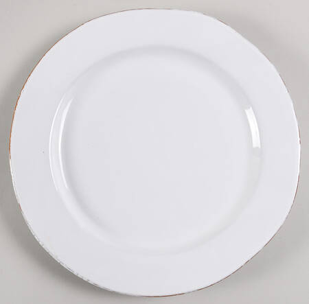 Blanco Large Dinner Plate by Vietri (Italy)