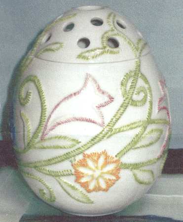 Romantic Spring 8" Egg Vase
