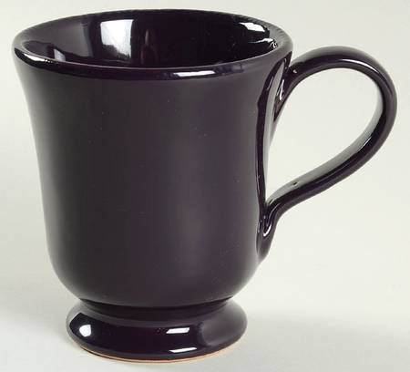 Melanzana (Dark Eggplant) Footed Mug