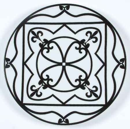 Rialto Black Service Plate (Charger)