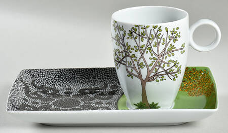 Alma de Lisboa Snack Plate and Mug Set