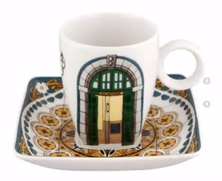 Alma do Porto Flat Demitasse Cup & Saucer Set