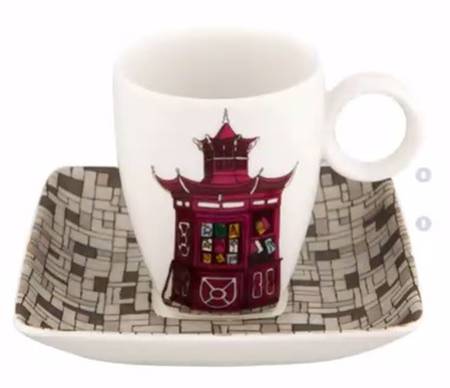Alma do Porto Flat Demitasse Cup & Saucer Set