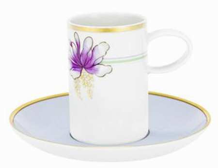 Avalon Flat Demitasse Cup & Saucer Set
