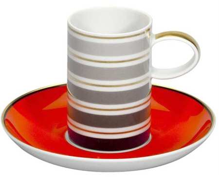 Casablanca Flat Demitasse Cup & Saucer Set