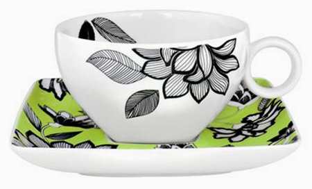 Fiore Flat Cup & Saucer Set