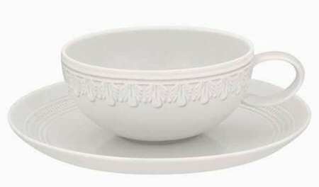 Ornament Flat Cup & Saucer Set