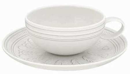 Ornament Flat Cup & Saucer Set