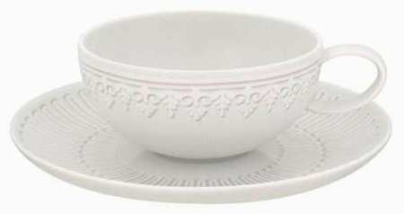 Ornament Flat Cup & Saucer Set
