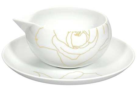 Rose Gravy Boat & Underplate