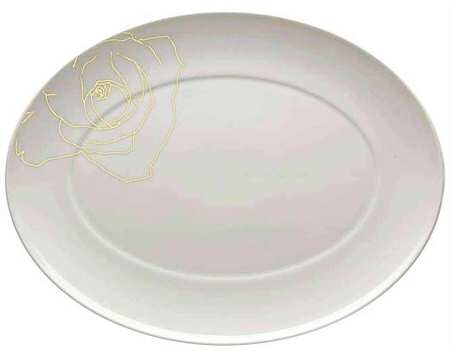 Rose 16" Oval Serving Platter