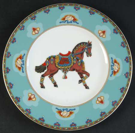 Samarkand Aquamarine Salad Plate