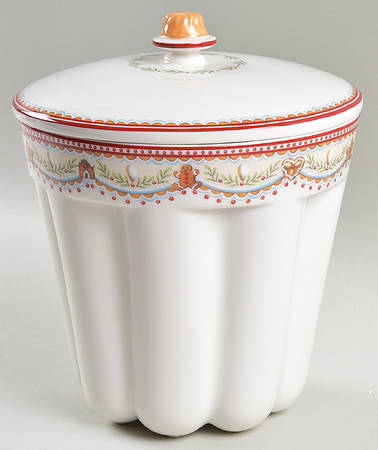 Winter Bakery Delight Figural Covered Box