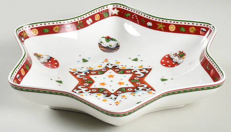 Winter Bakery Delight 9" Star Shaped Bowl