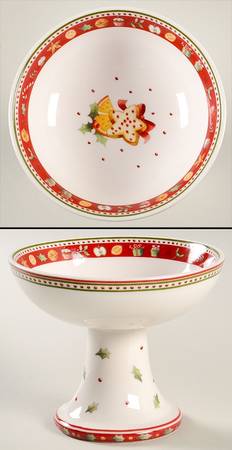 Winter Bakery Delight 3" Footed Bowl