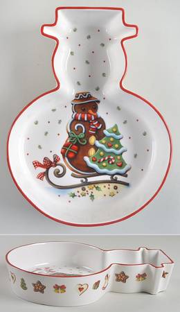 Winter Bakery Delight 9" Figural Serving Bowl