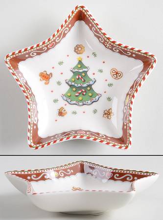 Winter Bakery Delight 5" Star Shaped Bowl