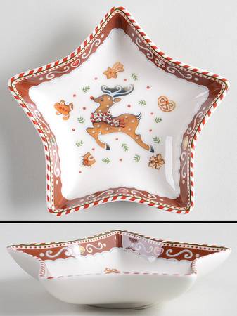 Winter Bakery Delight 5" Star Shaped Bowl